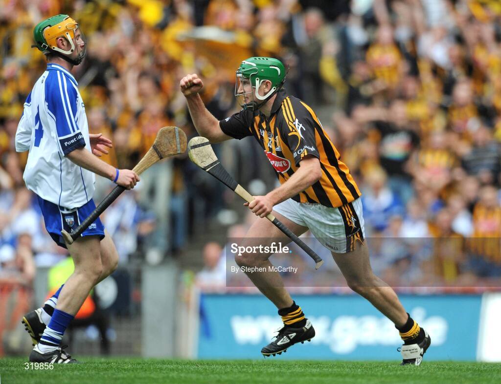 7 September 2008; Eddie Brennan, Kilkenny, celebrates after scoring his side's first goal. GAA Hurling All-Ireland Senior Championship Final, Kilkenny v Waterford, Croke Park, Dublin. Picture credit: Stephen McCarthy / SPORTSFILE