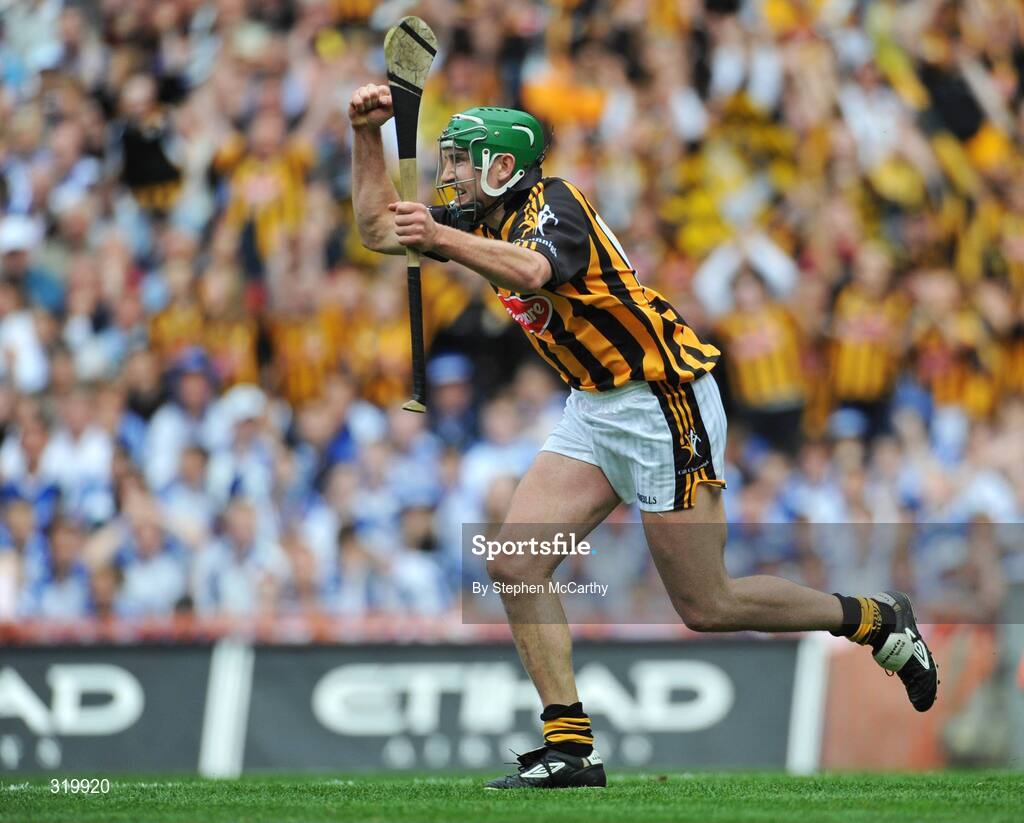 7 September 2008; Eddie Brennan, Kilkenny, celebrates after scoring his, and his side's, first goal. GAA Hurling All-Ireland Senior Championship Final, Kilkenny v Waterford, Croke Park, Dublin. Picture credit: Stephen McCarthy / SPORTSFILE