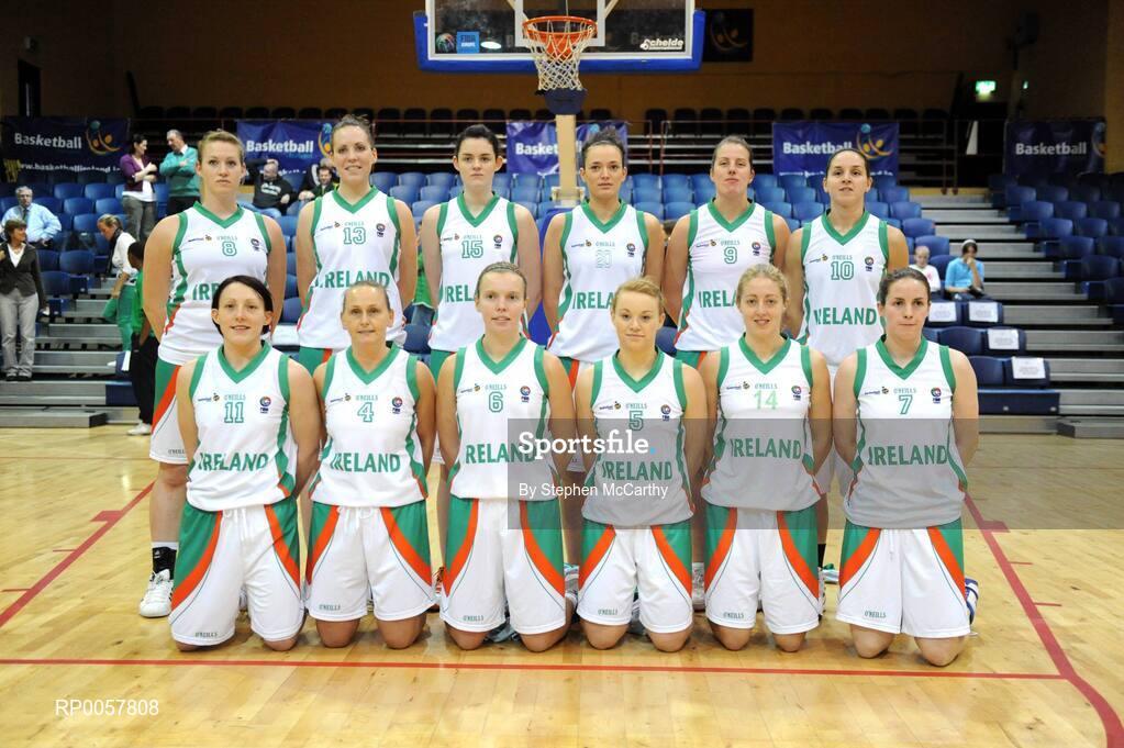 6 September 2008; The Ireland team. Senior Women's Basketball European Championship - Division B - Group A - Ireland v Iceland, National Basketball Arena, Tallaght, Dublin. Picture credit: Stephen McCarthy / SPORTSFILE