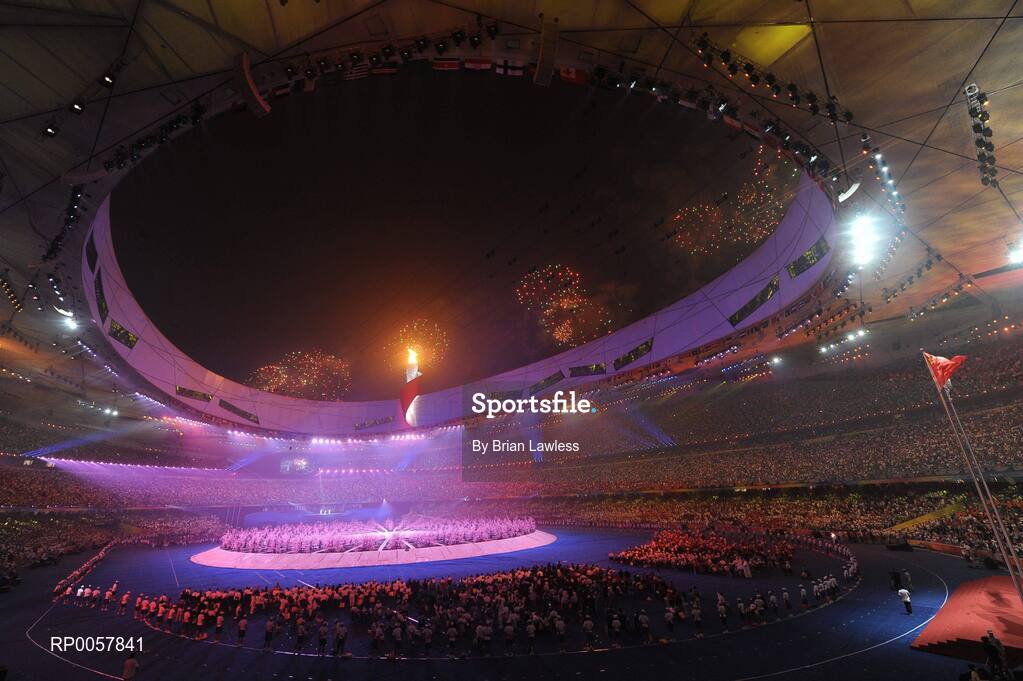 6 September 2008; A general view of the Opening Ceremony of the Beijing Paralympic Games 2008, National Stadium, Olympic Green, Beijing, China. Picture credit: Brian Lawless / SPORTSFILE