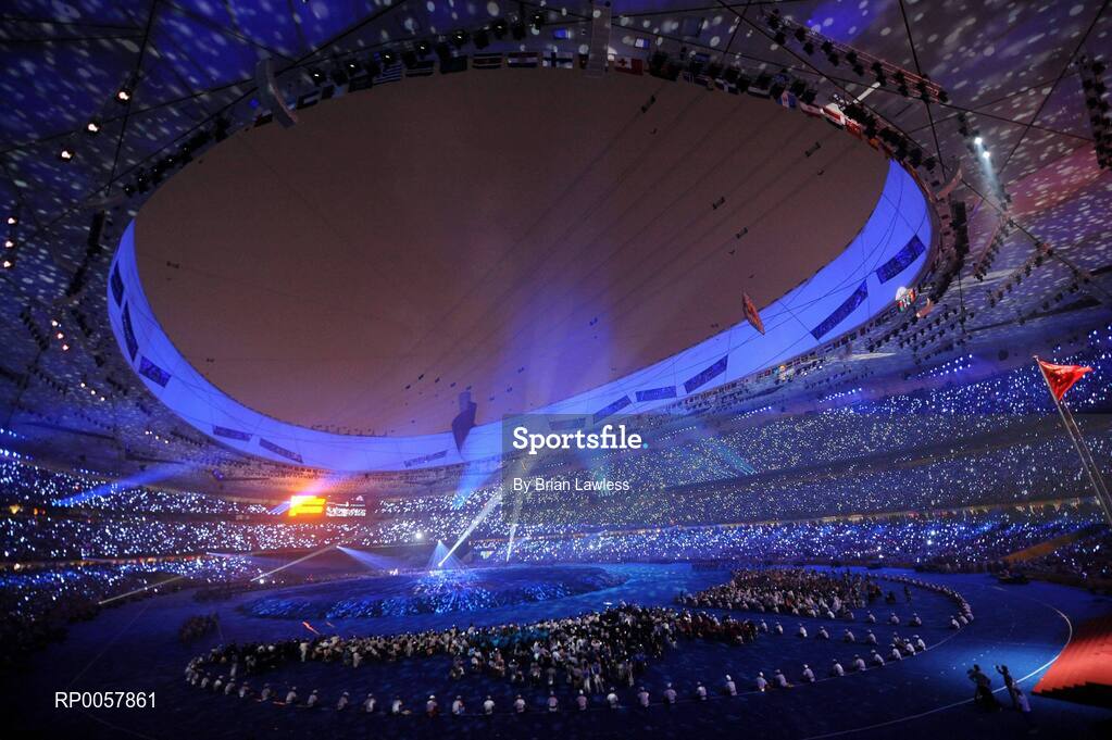 6 September 2008; A general view of the Opening Ceremony of the Beijing Paralympic Games 2008, National Stadium, Olympic Green, Beijing, China. Picture credit: Brian Lawless / SPORTSFILE