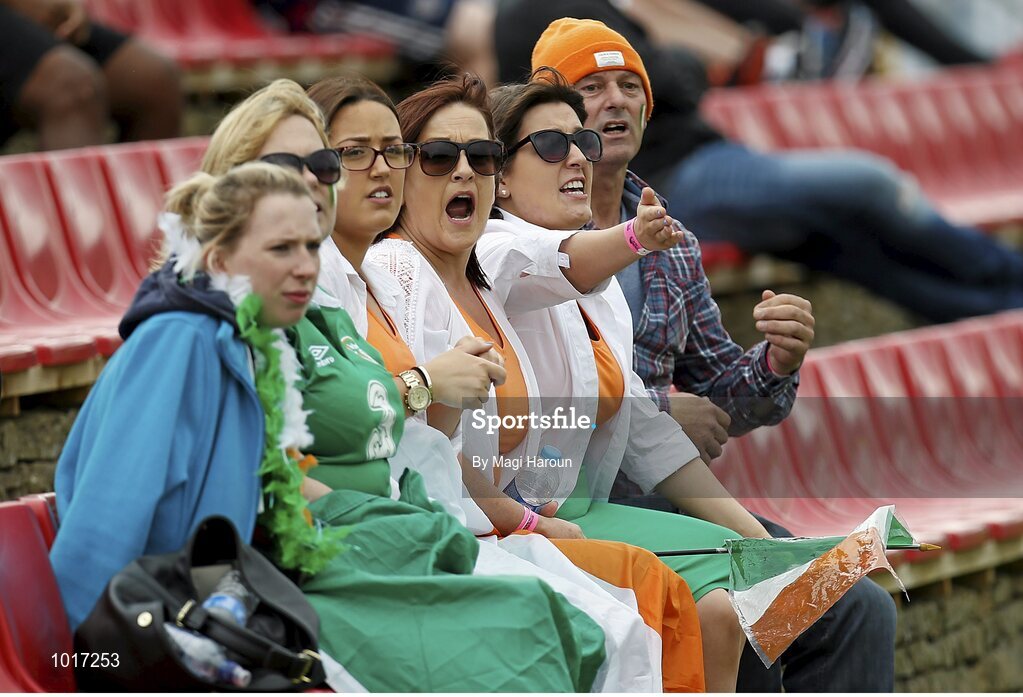 26 June 2015; Ireland fans during the game. This tournament is the only chance the Irish team have to secure a precious qualifying spot for the 2016 Rio Paralympic Games. 2015 CP Football World Championships, Ireland v Argentina, St. George’s Park, Tatenhill, Burton-upon-Trent, Staffordshire, England. Picture credit: Magi Haroun / SPORTSFILE