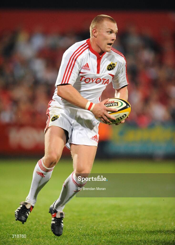 29 August 2008; Keith Earls, Munster. Pre-Season Friendly - Munster v London Irish, Musgrave Park, Cork. Picture credit: Brendan Moran / SPORTSFILE