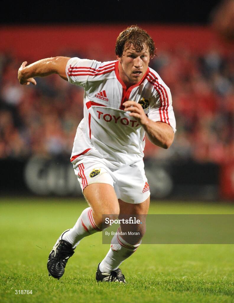 29 August 2008; Jerry Flannery, Munster. Pre-Season Friendly - Munster v London Irish, Musgrave Park, Cork. Picture credit: Brendan Moran / SPORTSFILE