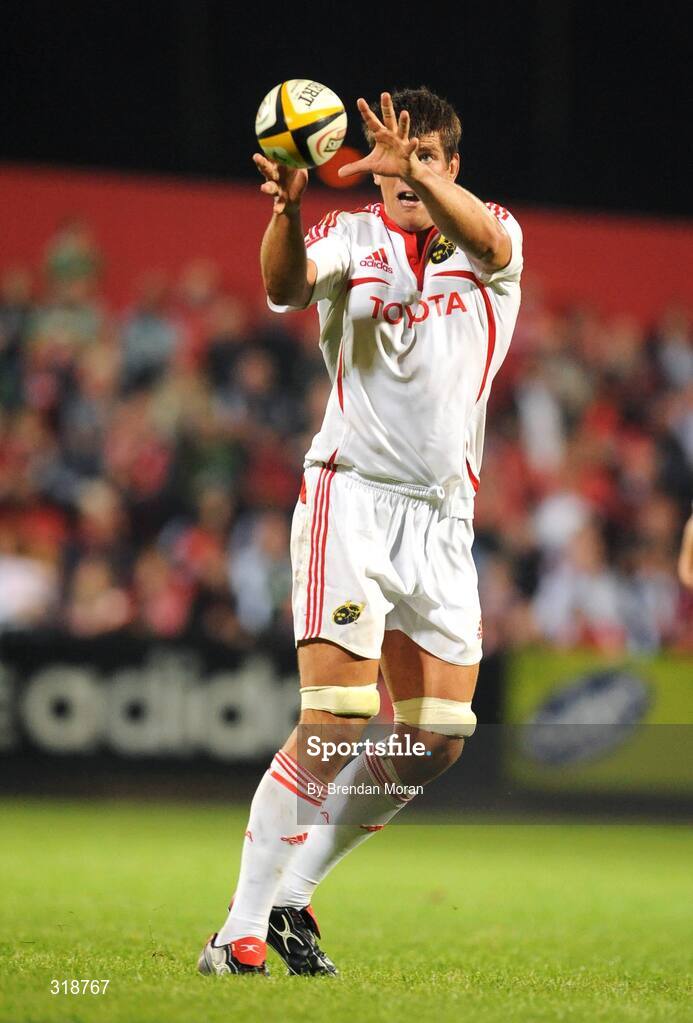 29 August 2008; Donncha O'Callaghan, Munster. Pre-Season Friendly - Munster v London Irish, Musgrave Park, Cork. Picture credit: Brendan Moran / SPORTSFILE