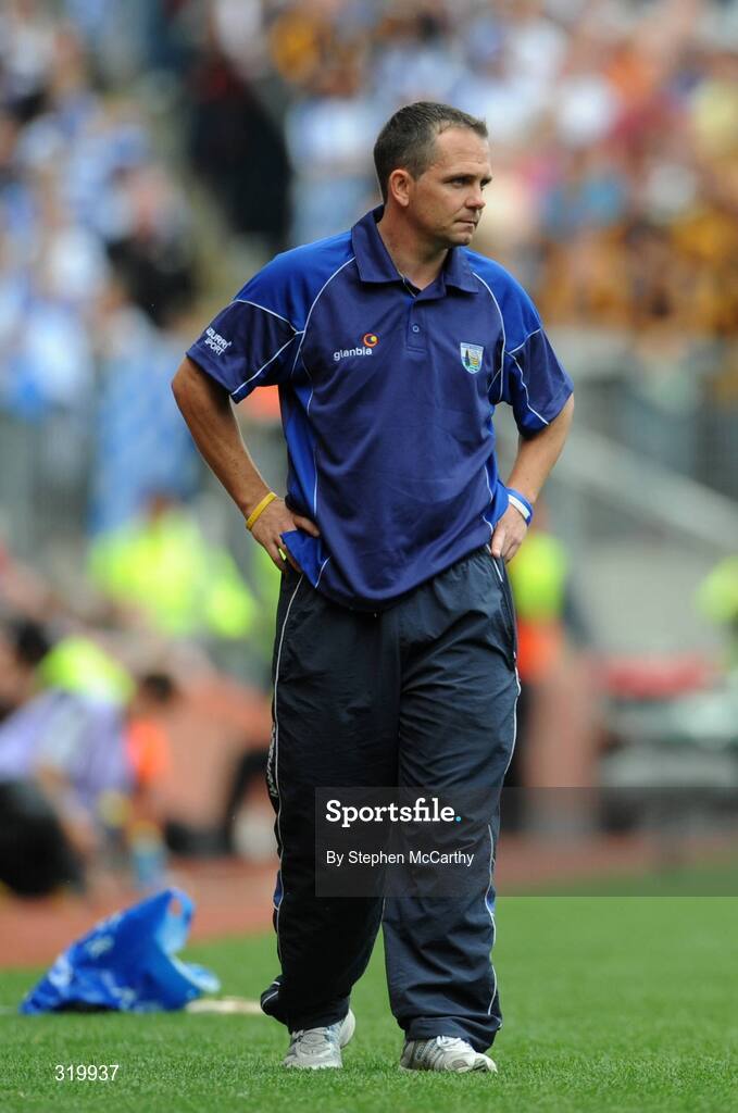 7 September 2008; Waterford manager Davy Fitzgerald during the game. GAA Hurling All-Ireland Senior Championship Final, Kilkenny v Waterford, Croke Park, Dublin. Picture credit: Stephen McCarthy / SPORTSFILE