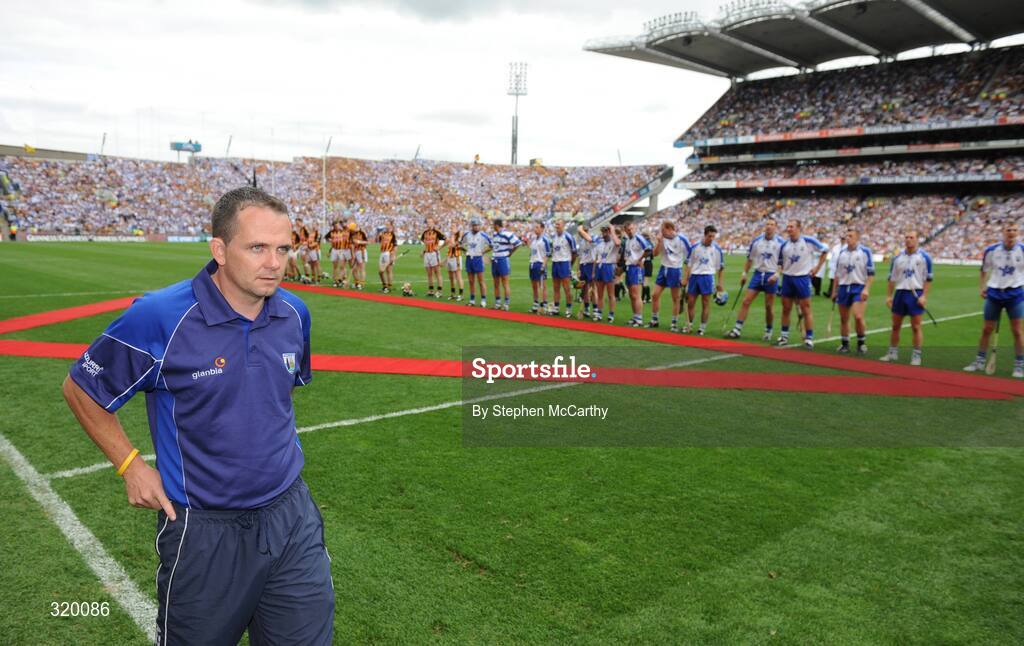 7 September 2008; Waterford manager Davy Fitzgerald before the game. GAA Hurling All-Ireland Senior Championship Final, Kilkenny v Waterford, Croke Park, Dublin. Picture credit: Stephen McCarthy / SPORTSFILE