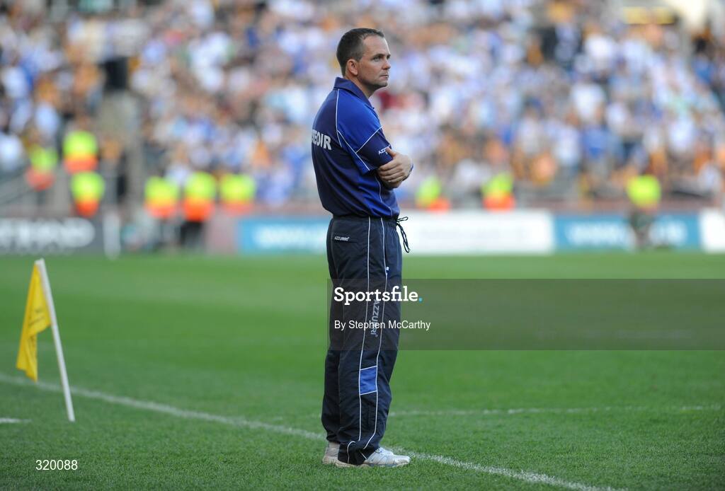 7 September 2008; Waterford manager Davy Fitzgerald during the game. GAA Hurling All-Ireland Senior Championship Final, Kilkenny v Waterford, Croke Park, Dublin. Picture credit: Stephen McCarthy / SPORTSFILE