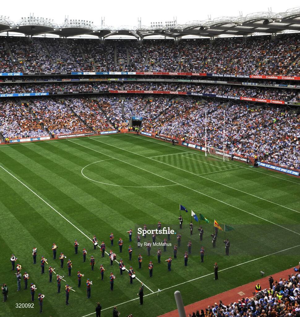 7 September 2008; 7 September 2008; Members of the Artane School of Music Band play before the game. GAA Hurling All-Ireland Senior Championship Final, Kilkenny v Waterford, Croke Park, Dublin. Picture credit: Ray McManus / SPORTSFILE