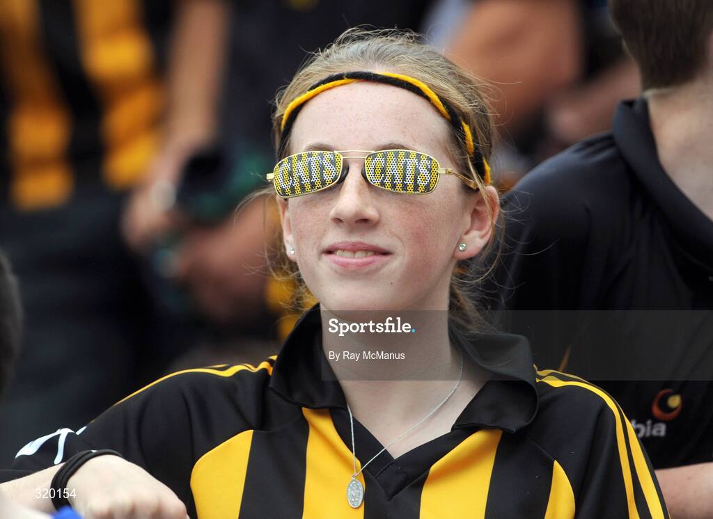 7 September 2008; A Kilkenny supporter watches the game from Hill 16. GAA Hurling All-Ireland Senior Championship Final, Kilkenny v Waterford, Croke Park, Dublin. Picture credit: Ray McManus / SPORTSFILE