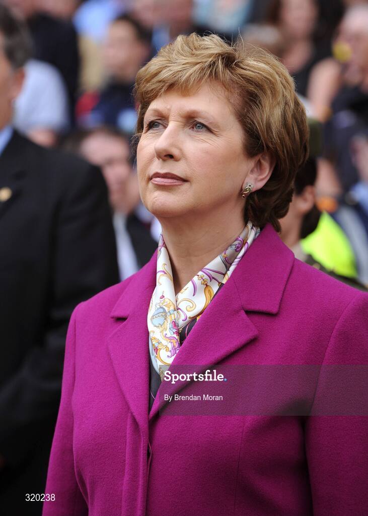 7 September 2008; President Mary McAleese arrives for the game. GAA Hurling All-Ireland Senior Championship Final, Kilkenny v Waterford, Croke Park, Dublin. Picture credit: Brendan Moran / SPORTSFILE