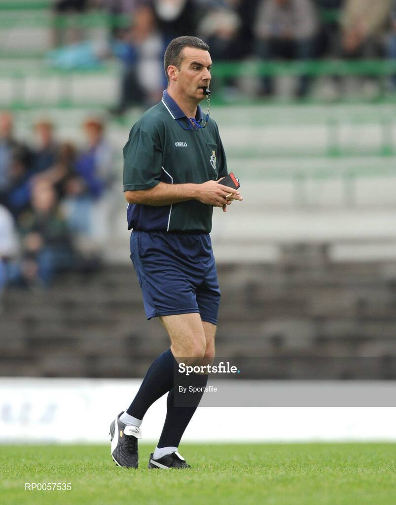 30 August 2008; Referee Keith Tighe. TG4 All-Ireland Ladies Senior Football Championship Semi-Final, Mayo v Monaghan, Pairc Tailteann, Navan. Photo by Sportsfile