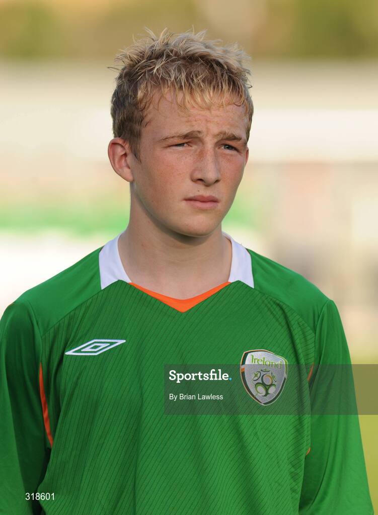 28 August 2008; Republic of Ireland's John Mountney. Under-16 International Friendly, Republic of Ireland  v Wales, Whitehall, Dublin. Picture credit: Brian Lawless / SPORTSFILE