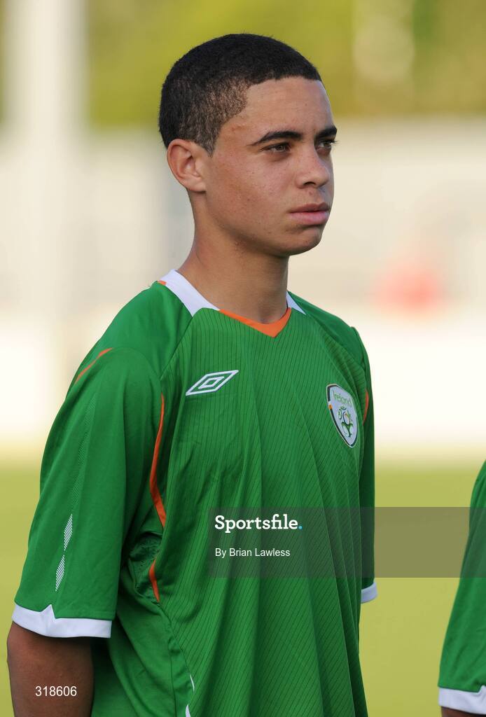 28 August 2008; Republic of Ireland's Derrick Williams. Under-16 International Friendly, Republic of Ireland v Wales, Whitehall, Dublin. Picture credit: Brian Lawless / SPORTSFILE