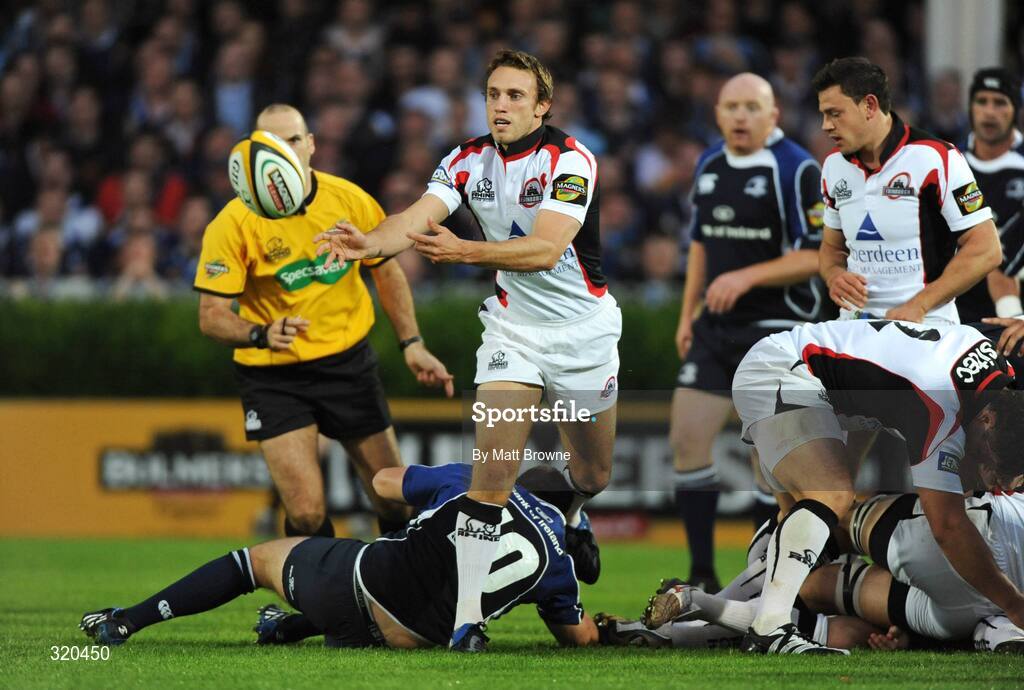 12 September 2008; Mike Blair, Edinburgh, in action against Leinster. Magners League, Leinster v Edinburgh, RDS, Ballsbridge, Dublin.  Picture credit: Matt Browne / SPORTSFILE
