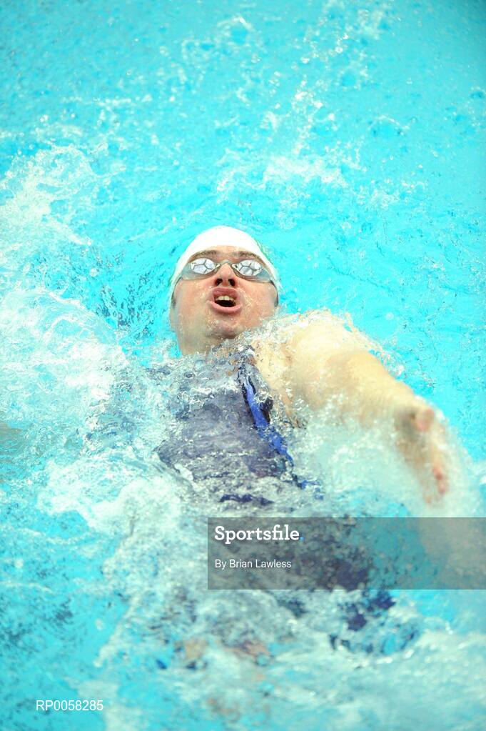 10 September 2008; Ireland's David Malone, from Ballinteer, Dublin, in action during the Men's 100m Backstroke - S8. David finished his heat in a time of 1:16.80. This was to be Malone's last competitive swim at this level as the Dubliner announced his retirement afterwards. Malone, from Ballinteer is one of the greatest Irish Paralympians ever with a career spanning fifteen years at the highest level and three Paralympic medals to his name; silver in Atlanta 1996, gold in Sydney 2000, and bronze in Athens 2004. Beijing Paralympic Games 2008, Men's 100m Backstroke - S8, Heat 2, National Aquatic Centre, Olympic Green, Beijing, China. Picture credit: Brian Lawless / SPORTSFILE