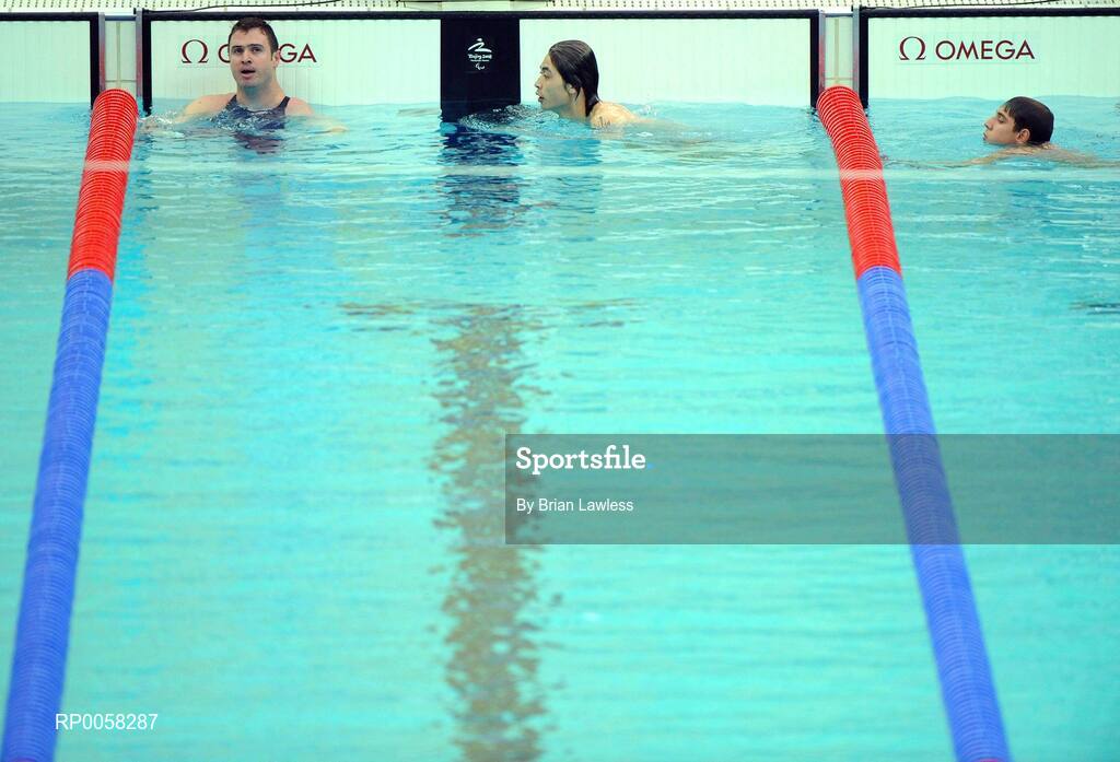 10 September 2008; Ireland's David Malone, from Ballinteer, Dublin, awaits his time after the Men's 100m Backstroke - S8. David finished his heat in a time of 1:16.80. This was to be Malone's last competitive swim at this level as the Dubliner announced his retirement afterwards. Malone, from Ballinteer is one of the greatest Irish Paralympians ever with a career spanning fifteen years at the highest level and three Paralympic medals to his name; silver in Atlanta 1996, gold in Sydney 2000, and bronze in Athens 2004. Beijing Paralympic Games 2008, Men's 100m Backstroke - S8, Heat 2, National Aquatic Centre, Olympic Green, Beijing, China. Picture credit: Brian Lawless / SPORTSFILE