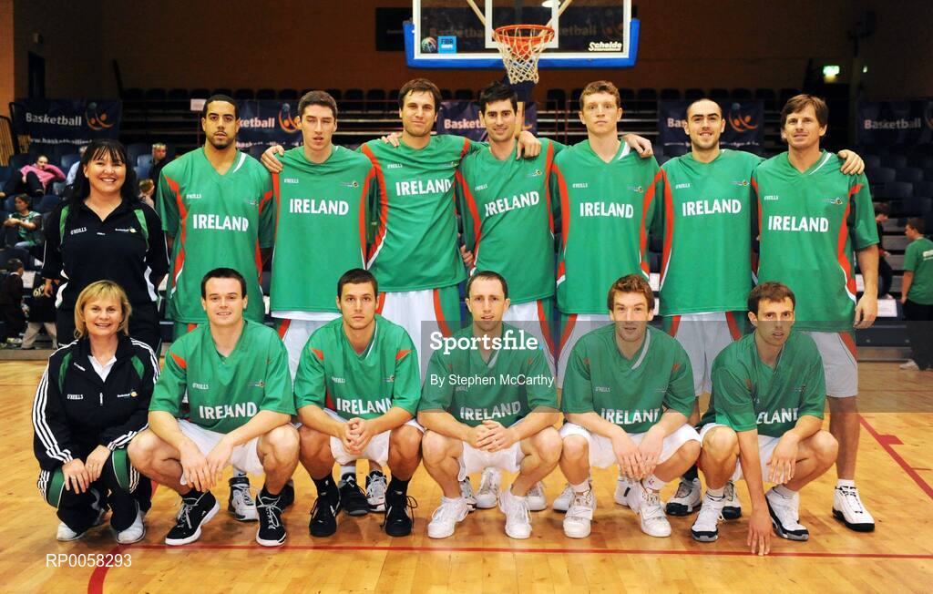 10 September 2008; The Ireland squad. Senior Men's Basketball European Championship - Division B - Group C - Ireland v Georgia, National Basketball Arena, Tallaght, Dublin. Picture credit: Stephen McCarthy / SPORTSFILE