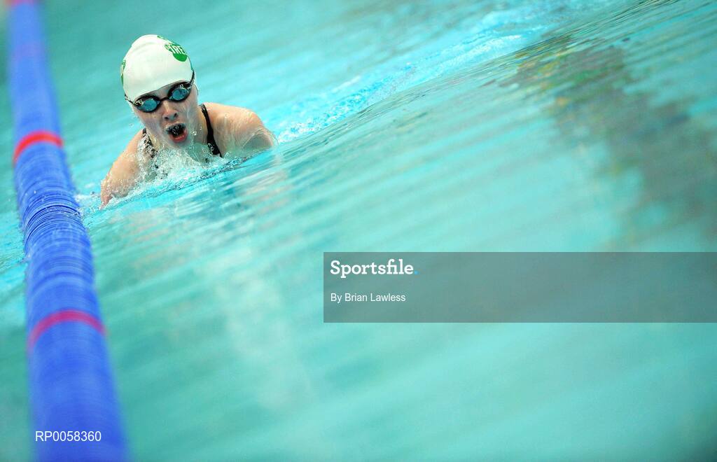 11 September 2008; Ireland's Ellen Keane, from Clontarf, Dublin, in action during the Women's 200m Individual Medley - SM9 heats. Ellen set a new Irish record in a time of 2:47.35 beating her PB by 2 seconds. Beijing Paralympic Games 2008, Women's 200m Individual Medley - SM9, Heat 2, National Aquatic Centre, Olympic Green, Beijing, China. Picture credit: Brian Lawless / SPORTSFILE