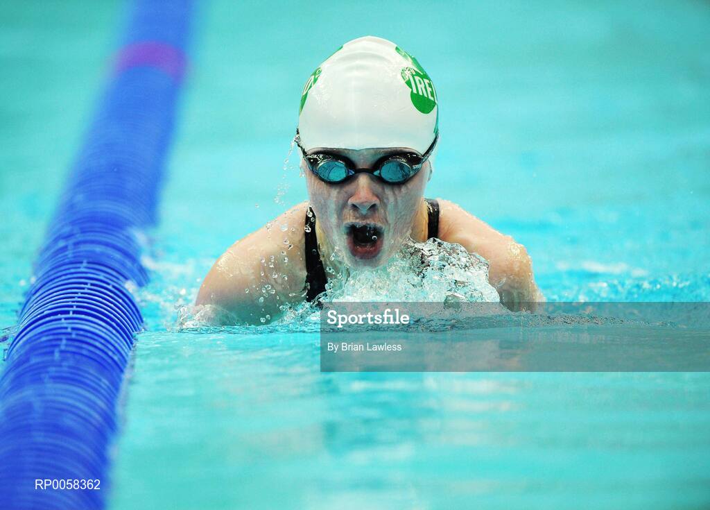 11 September 2008; Ireland's Ellen Keane, from Clontarf, Dublin, in action during the Women's 200m Individual Medley - SM9 heats. Ellen set a new Irish record in a time of 2:47.35 beating her PB by 2 seconds. Beijing Paralympic Games 2008, Women's 200m Individual Medley - SM9, Heat 2, National Aquatic Centre, Olympic Green, Beijing, China. Picture credit: Brian Lawless / SPORTSFILE