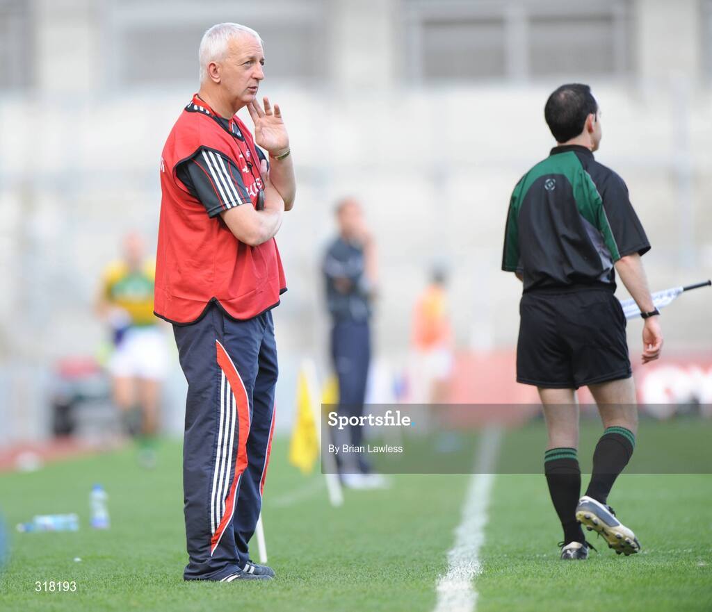 24 August 2008; Cork manager Conor Counihan. GAA Football All-Ireland Senior Championship Semi-Final, Kerry v Cork, Croke Park, Dublin. Picture credit: Brian Lawless / SPORTSFILE