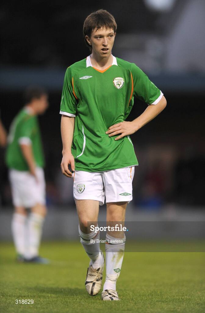 28 August 2008; Republic of Ireland's James Kavanagh. Under-16 International Friendly, Republic of Ireland  v Wales, Whitehall, Dublin. Picture credit: Brian Lawless / SPORTSFILE