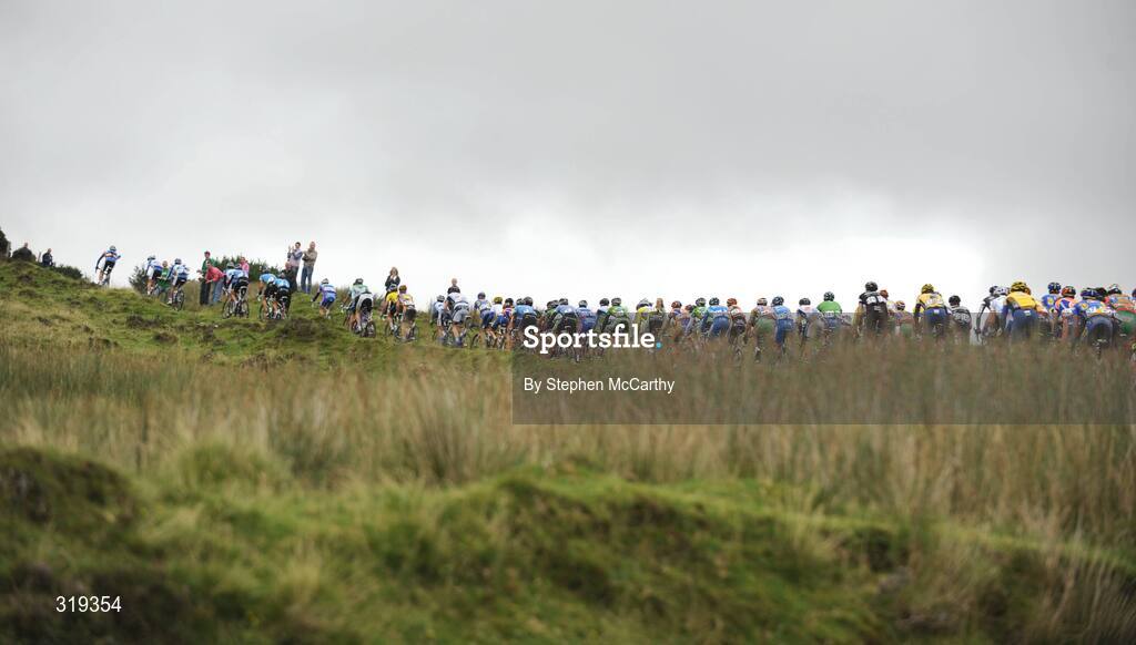 29 August 2008; A general view of the peleton during the third stage of the Tour of Ireland. 2008 Tour of Ireland - Stage 3, Ballinrobe - Galway. Picture credit: Stephen McCarthy / SPORTSFILE *** Local Caption ***