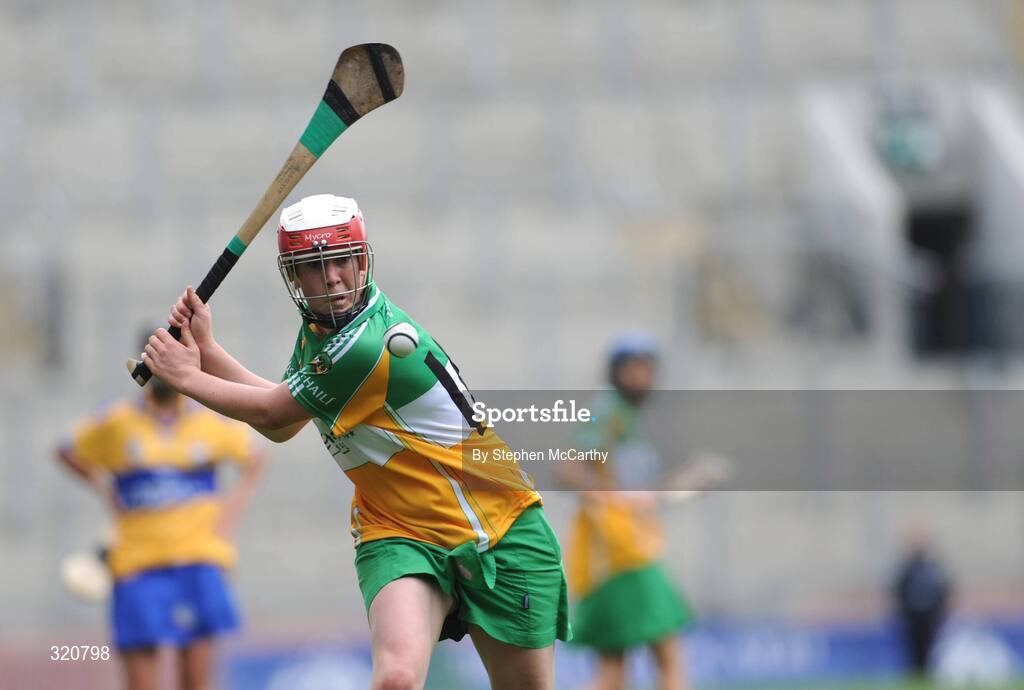 14 September 2008; Siobhan Flannery, Offaly. Gala All-Ireland Junior Camogie Championship Final, Clare v Offaly, Croke Park, Dublin. Picture credit: Stephen McCarthy / SPORTSFILE