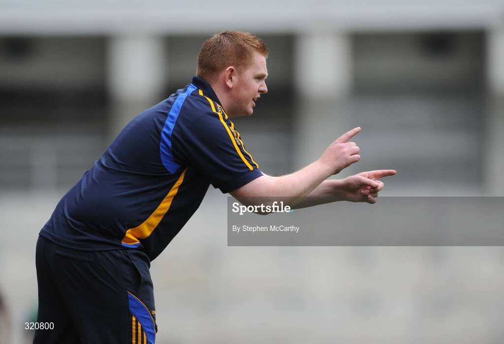 14 September 2008; Clare manager Colm Hanley. Gala All-Ireland Junior Camogie Championship Final, Clare v Offaly, Croke Park, Dublin. Picture credit: Stephen McCarthy / SPORTSFILE