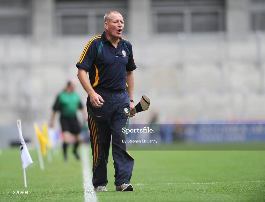 14 September 2008; Offaly manager Joachim Kelly. Gala All-Ireland Junior Camogie Championship Final, Clare v Offaly, Croke Park, Dublin. Picture credit: Stephen McCarthy / SPORTSFILE