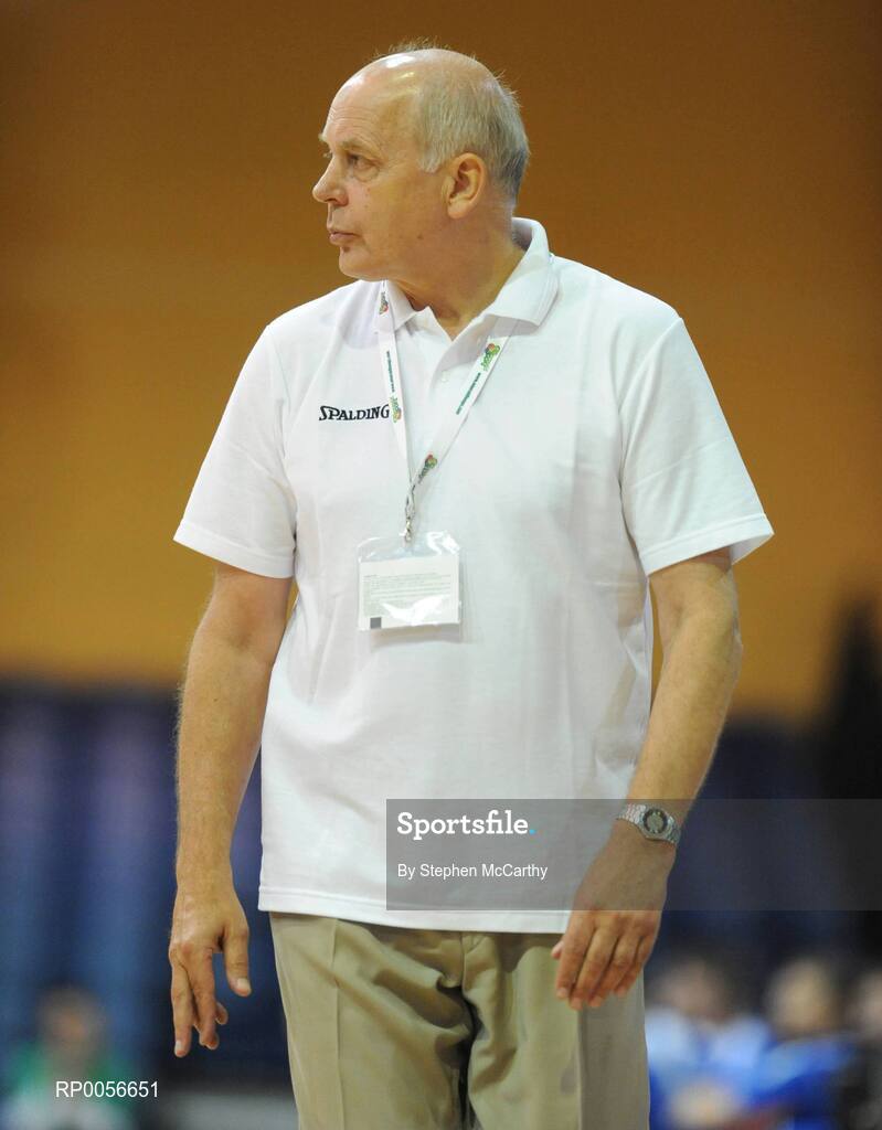21 August 2008; Poland head coach Tomasz Sluzalek. Emerald Hoops Day 1, Poland v Iceland, National Basketball Arena, Tallaght, Co. Dublin. Picture credit: Stephen McCarthy / SPORTSFILE