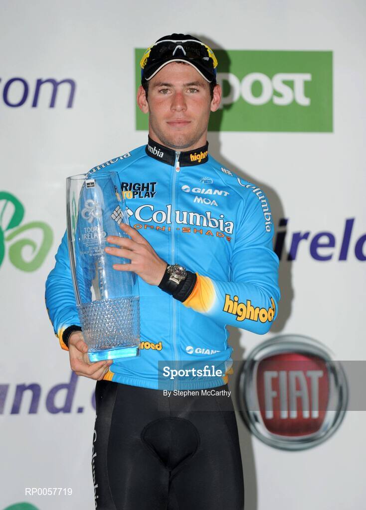 27 August 2008; Mark Cavendish, Team Columbia, after winning the opening stage of the Tour of Ireland. 2008 Tour of Ireland - Stage 1, Dublin - Waterford. Picture credit: Stephen McCarthy / SPORTSFILE  *** Local Caption ***