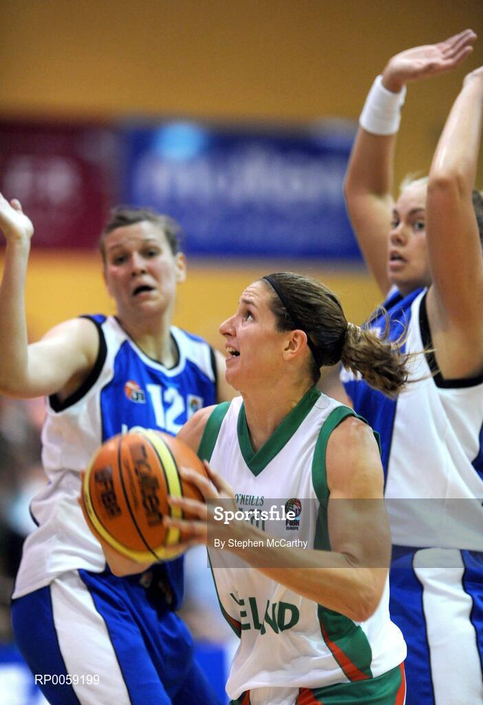 6 September 2008; Susan Moran, Ireland, in action against Iceland. Senior Women's Basketball European Championship - Division B - Group A - Ireland v Iceland, National Basketball Arena, Tallaght, Dublin. Picture credit: Stephen McCarthy / SPORTSFILE