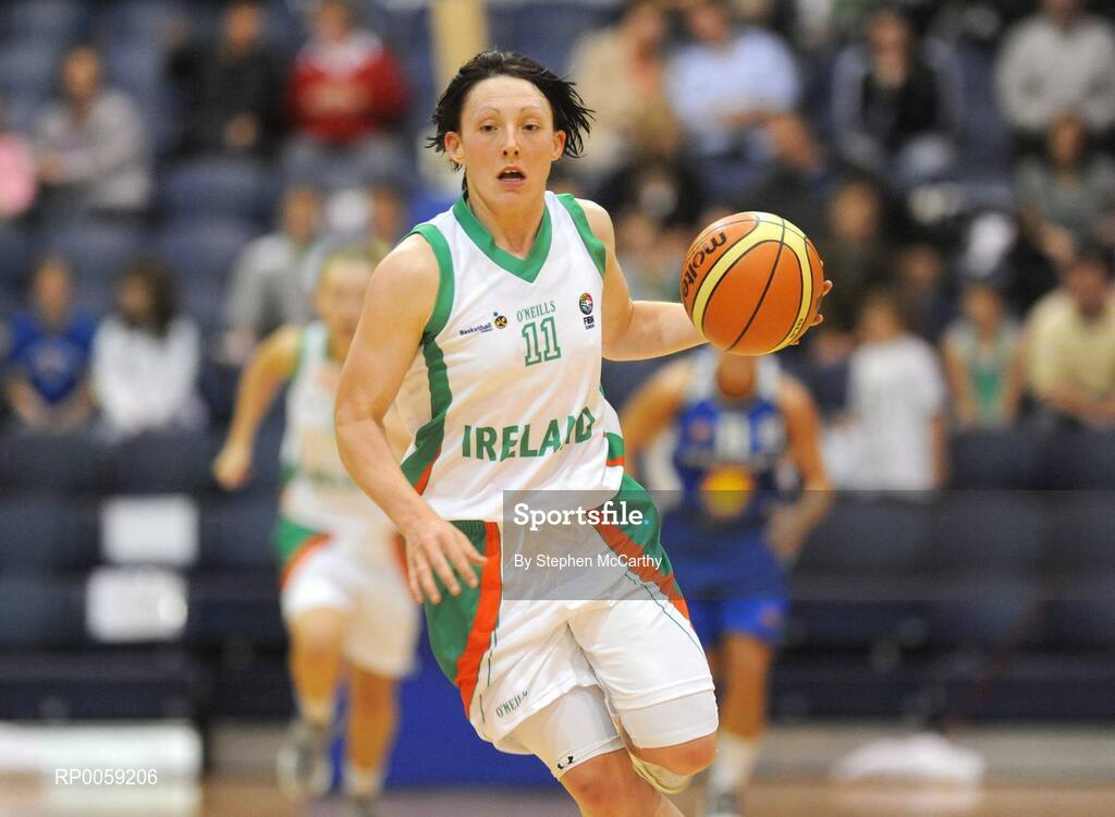 6 September 2008; Lindsay Peat, Ireland. Senior Women's Basketball European Championship - Division B - Group A - Ireland v Iceland, National Basketball Arena, Tallaght, Dublin. Picture credit: Stephen McCarthy / SPORTSFILE