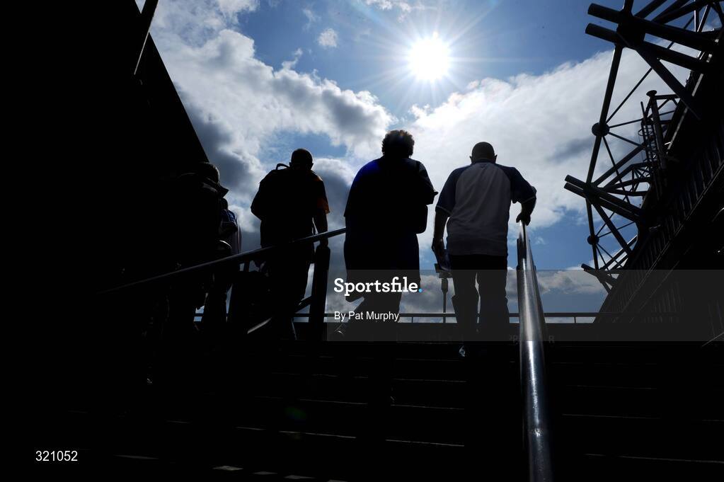 7 September 2008; Supporters make their way into Croke Park. GAA Hurling All-Ireland Senior Championship Final, Kilkenny v Waterford, Croke Park, Dublin. Picture credit: Pat Murphy / SPORTSFILE