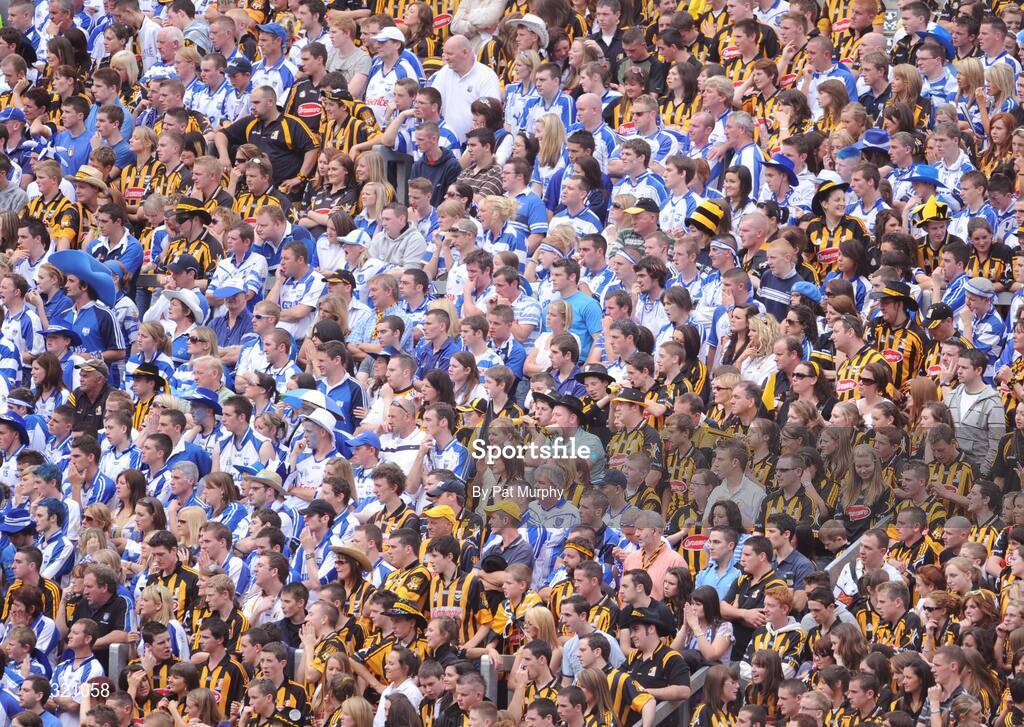 7 September 2008; Kilkenny and Waterford supporters during the game. GAA Hurling All-Ireland Senior Championship Final, Kilkenny v Waterford, Croke Park, Dublin. Picture credit: Pat Murphy / SPORTSFILE
