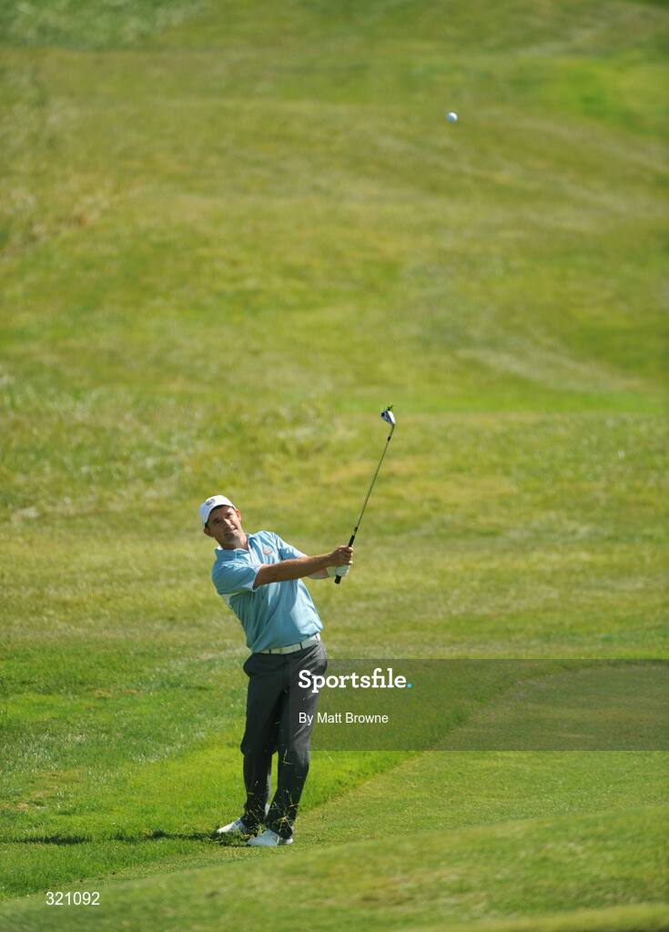 18 September 2008; Padraig Harrington, Team Europe 2008, plays from the rough onto the 5th green during the final day of practice. 37th Ryder Cup, Valhalla Golf Club, Louisville, Kentucky, USA. Picture credit: Matt Browne / SPORTSFILE