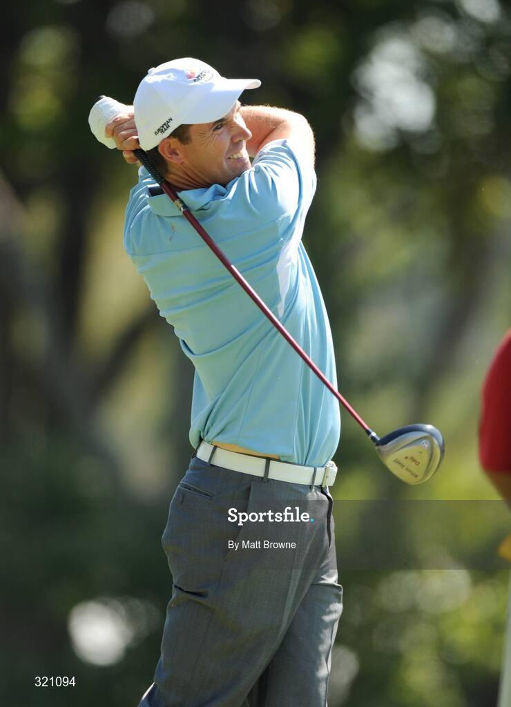 18 September 2008; Padraig Harrington, Team Europe 2008, watches his drive from the 5th tee box during the final day of practice. 37th Ryder Cup, Valhalla Golf Club, Louisville, Kentucky, USA. Picture credit: Matt Browne / SPORTSFILE