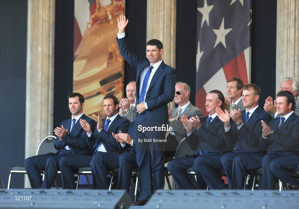 18 September 2008; Padraig Harrington, Team Europe 2008, during the Opening Ceremony of the 37th Ryder Cup. Valhalla Golf Club, Louisville, Kentucky, USA. Picture credit: Matt Browne / SPORTSFILE