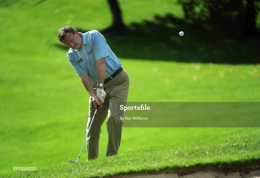 17 September 2008; Hugh Sayers, Ballycastle Golf Club, chips onto the sixth green during the Bulmers Junior Cup Semi-Finals. Bulmers Cups and Shields Finals 2008, Monkstown Golf Club, Parkgarriff, Monkstown, Co. Cork. Picture credit: Ray McManus / SPORTSFILE