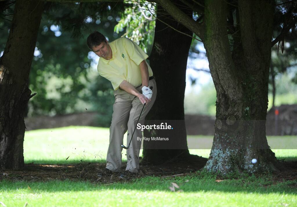 17 September 2008; Brian Hickey, Adare Manor Golf Club, chips on to the sixth green during the Bulmers Junior Cup Semi-Finals. Bulmers Cups and Shields Finals 2008, Monkstown Golf Club, Parkgarriff, Monkstown, Co. Cork. Picture credit: Ray McManus / SPORTSFILE