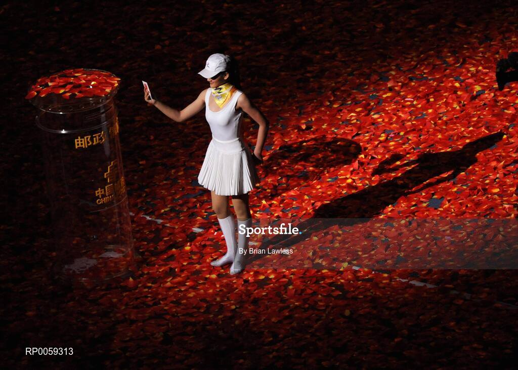 16 September 2008; A general view of the Mail it to the Future performance during the Closing Ceremony. Beijing Paralympic Games 2008, Closing Ceremony, National Stadium, Olympic Green, Beijing, China. Picture credit: Brian Lawless / SPORTSFILE