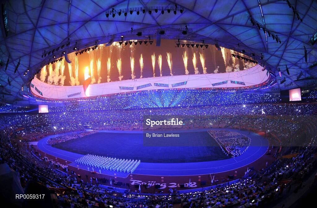 16 September 2008; A general view of the 'Bird's Nest' during the Closing Ceremony. Beijing Paralympic Games 2008, Closing Ceremony, National Stadium, Olympic Green, Beijing, China. Picture credit: Brian Lawless / SPORTSFILE