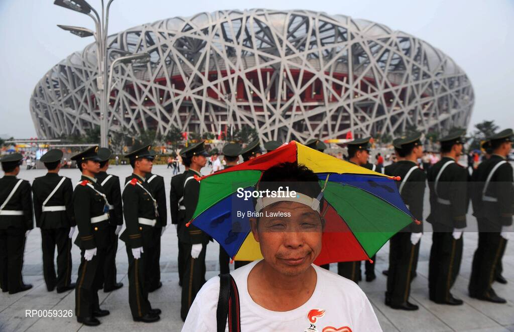 16 September 2008; A general view of the 'Bird's Nest' prior to the Closing Ceremony. Beijing Paralympic Games 2008, Closing Ceremony, National Stadium, Olympic Green, Beijing, China. Picture credit: Brian Lawless / SPORTSFILE