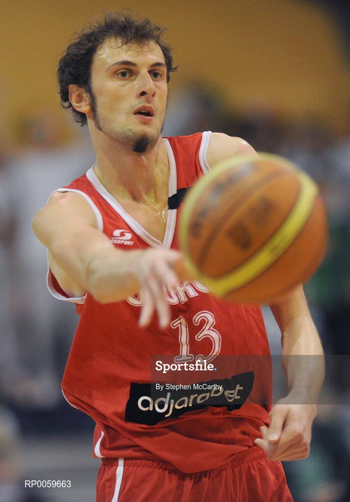 10 September 2008; Victor Sanikidze, Georgia. Senior Men's Basketball European Championship - Division B - Group C - Ireland v Georgia, National Basketball Arena, Tallaght, Dublin. Picture credit: Stephen McCarthy / SPORTSFILE