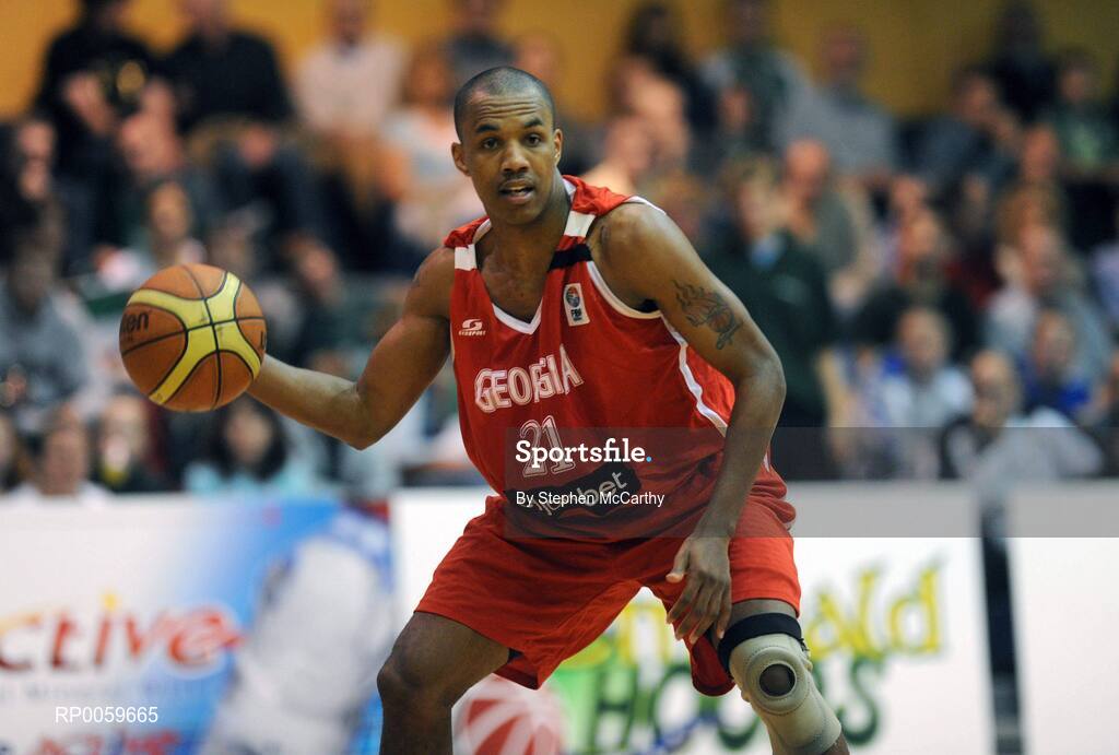 10 September 2008; Tyrone Ellis, Georgia. Senior Men's Basketball European Championship - Division B - Group C - Ireland v Georgia, National Basketball Arena, Tallaght, Dublin. Picture credit: Stephen McCarthy / SPORTSFILE