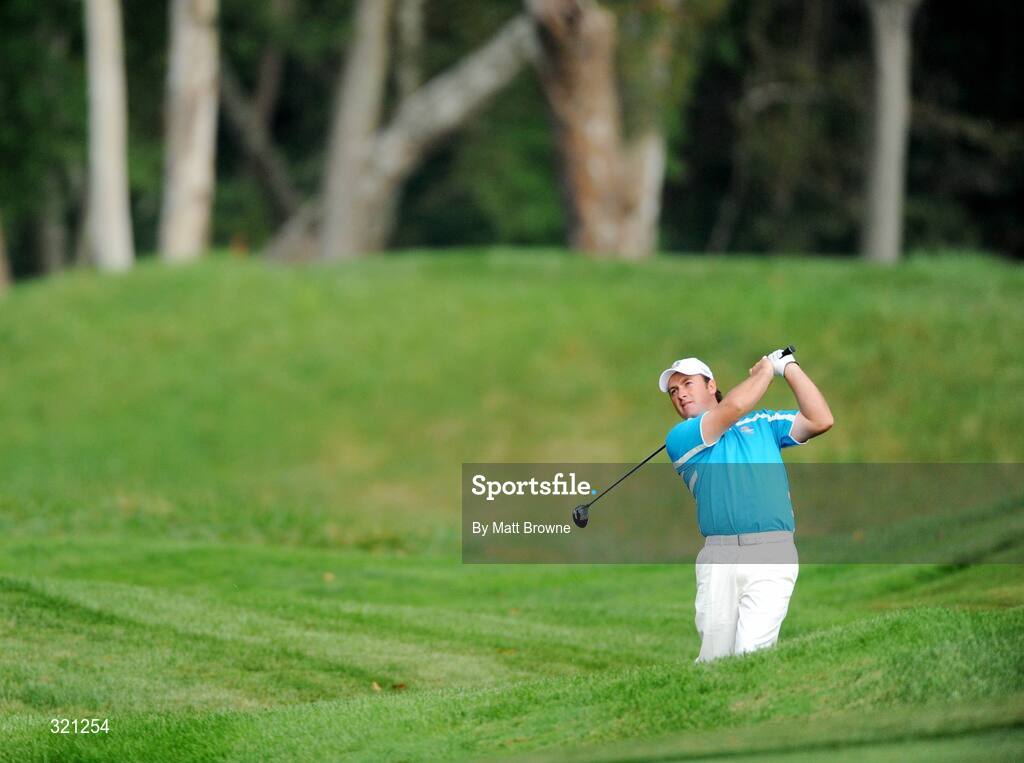 20 September 2008; Graeme McDowell, Team Europe 2008, watches his shot from the rough off the 6th fairway during the morning foursome. 37th Ryder Cup, Valhalla Golf Club, Louisville, Kentucky, USA. Picture credit: Matt Browne / SPORTSFILE