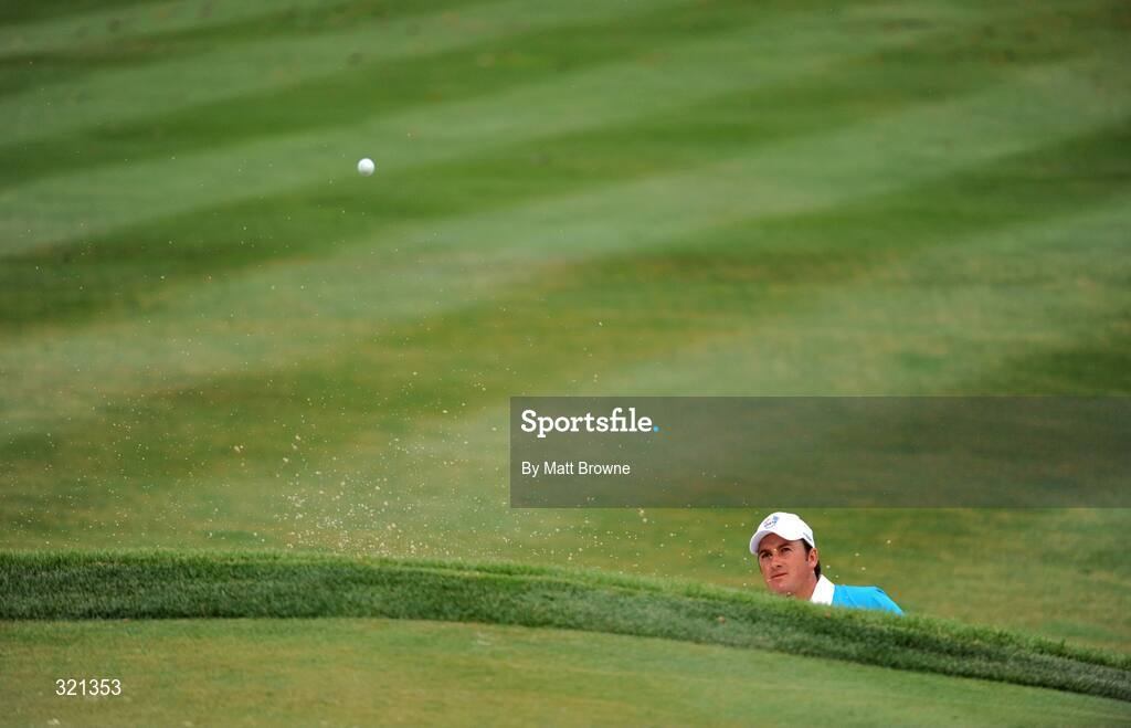 20 September 2008; Graeme McDowell, Team Europe 2008, plays from the bunker onto the 16th green during the afternoon four-ball. 37th Ryder Cup, Valhalla Golf Club, Louisville, Kentucky, USA. Picture credit: Matt Browne / SPORTSFILE