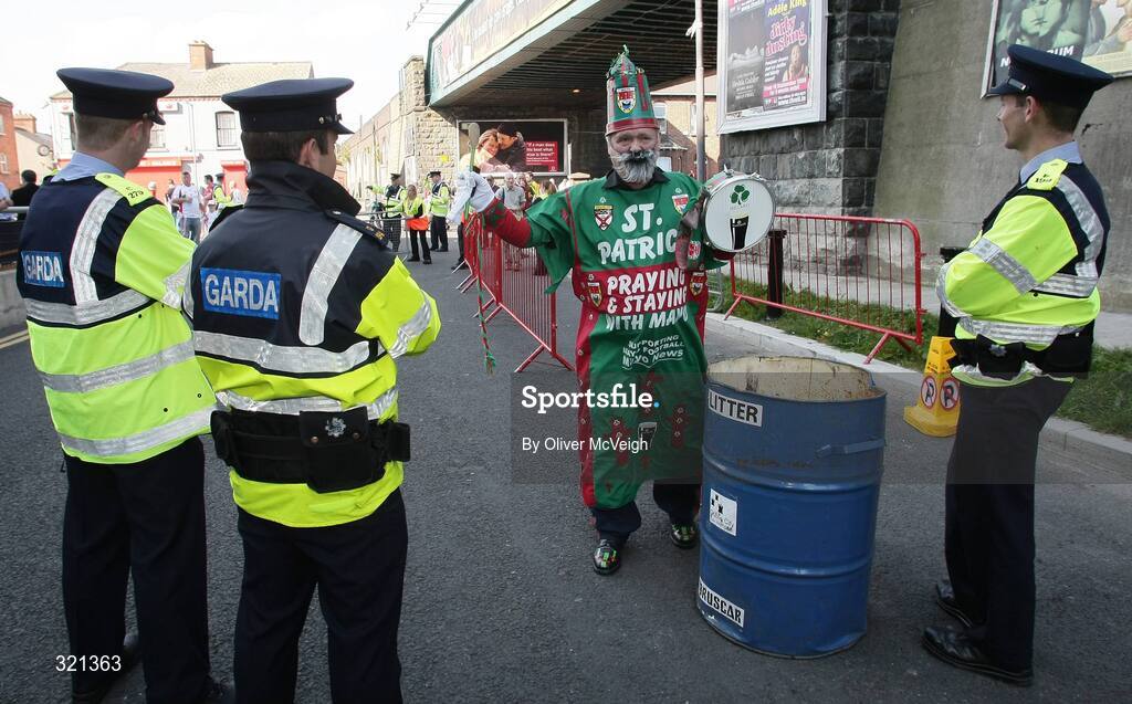 21 September 2008; Mayo Supporter John Durkan before the GAA Football All-Ireland Senior Championship Final, Kerry v Tyrone, Croke Park, Dublin. Picture credit: Oliver McVeigh / SPORTSFILE