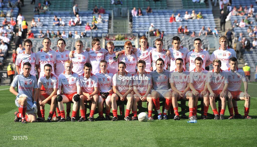 21 September 2008; The Tyrone Minor team. ESB GAA Football All-Ireland Minor Championship Final, Tyrone v Mayo, Croke Park, Dublin. Picture credit: David Maher / SPORTSFILE